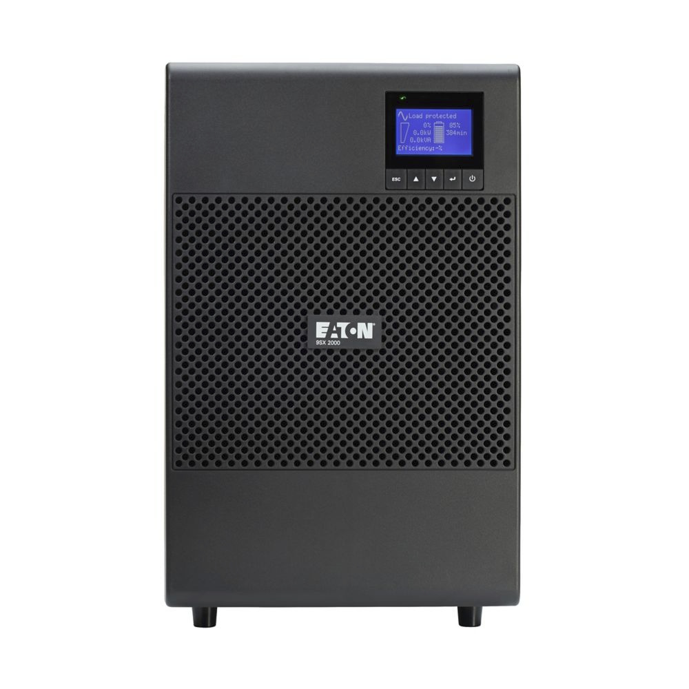 Eaton 9SX online, 2000 VA, 1800 W, 120V, input: 5-20P, Outputs: (6) 5-20R, (1) L5-20R, 3yr