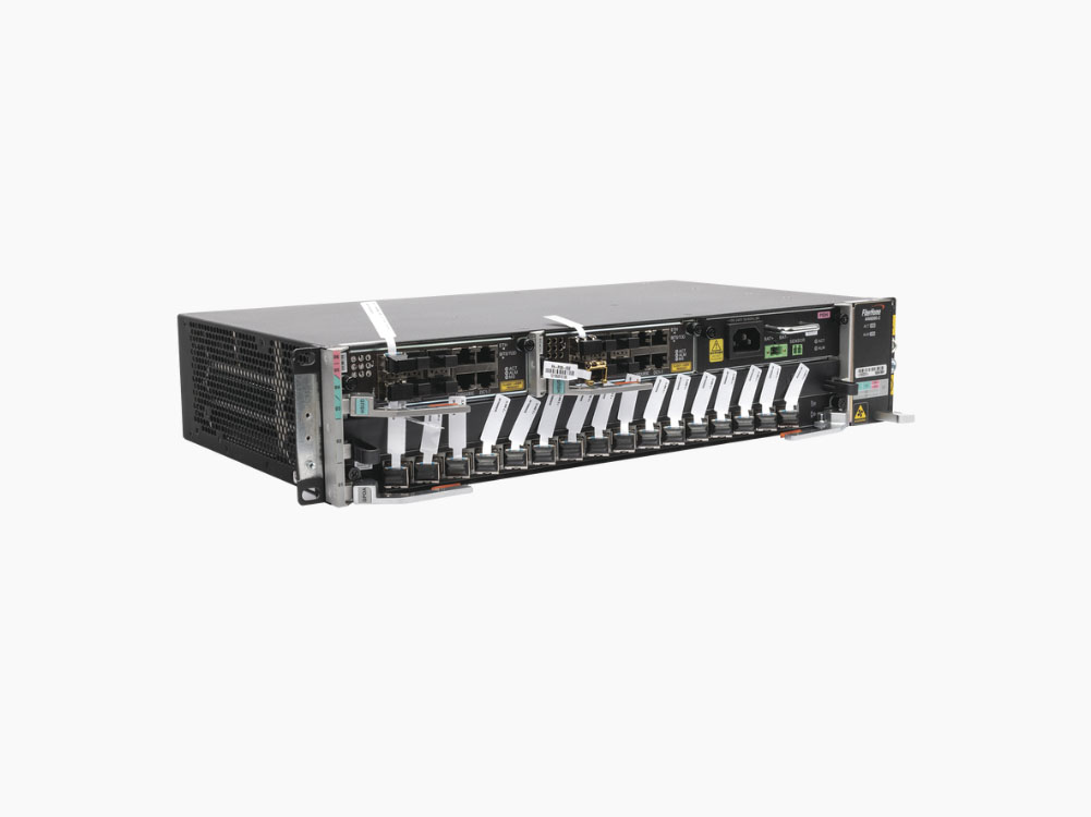Fiberhome AN6000-2-AC OLT Carrier Class Modular GPON, 2 Ranuras, 1 Tarjeta GPOA de 16 puertos GPON, 1 Fuente de CA, 2 UR - Imagen 2