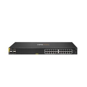 Switch Aruba 6100, 24 Puertos 1GbE Class4 PoE 370 W, 4 Port SFP+ 10GbE, administrable, Capa 2