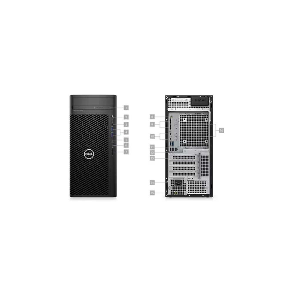 Dell Workstation Precision 3660 Torre, Core i7-13700 16Core, RAM 16GB, 512GB SSD M.2, NVIDIA T400 4GB, Windows 11 Pro, W3yr Pro Support - Imagen 2