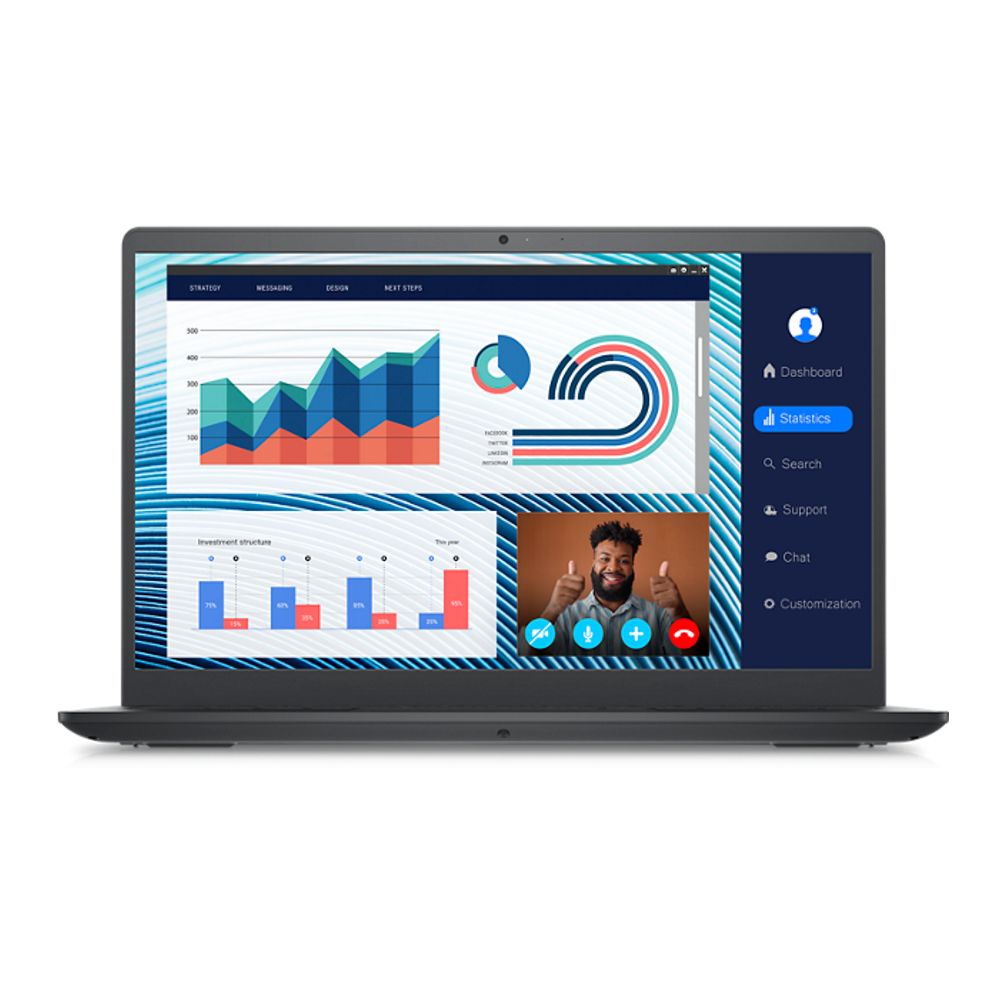 Dell Vostro 3420, Pantalla 14" HD, i5-1235U, Memoria 8GB, SSD 256GB, Windows 11 Pro, W1y
