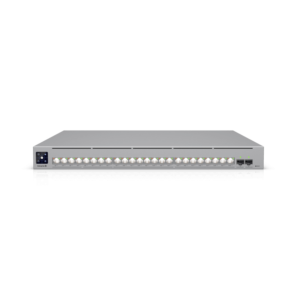 Enterprise Campus 24 PoE, Switch Empresarial Etherlighting™ PoE+++ Capa 3 de 24 Puertos (16 x 10 GbE y 8 x 2.5 GbE) y 2 Puertos SFP28 de 25 G de Alta Disponibilidad