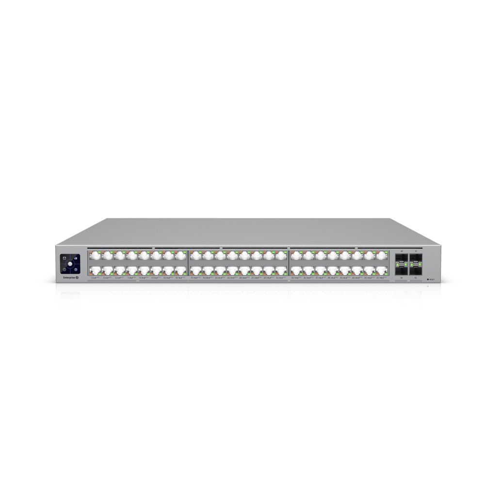 Enterprise Campus 48 PoE, Switch Empresarial Etherlighting™ PoE+++ Capa 3 de 48 Puertos (32 x 10 GbE y 16 x 2.5 GbE) y 4 Puertos SFP28 de 25 G