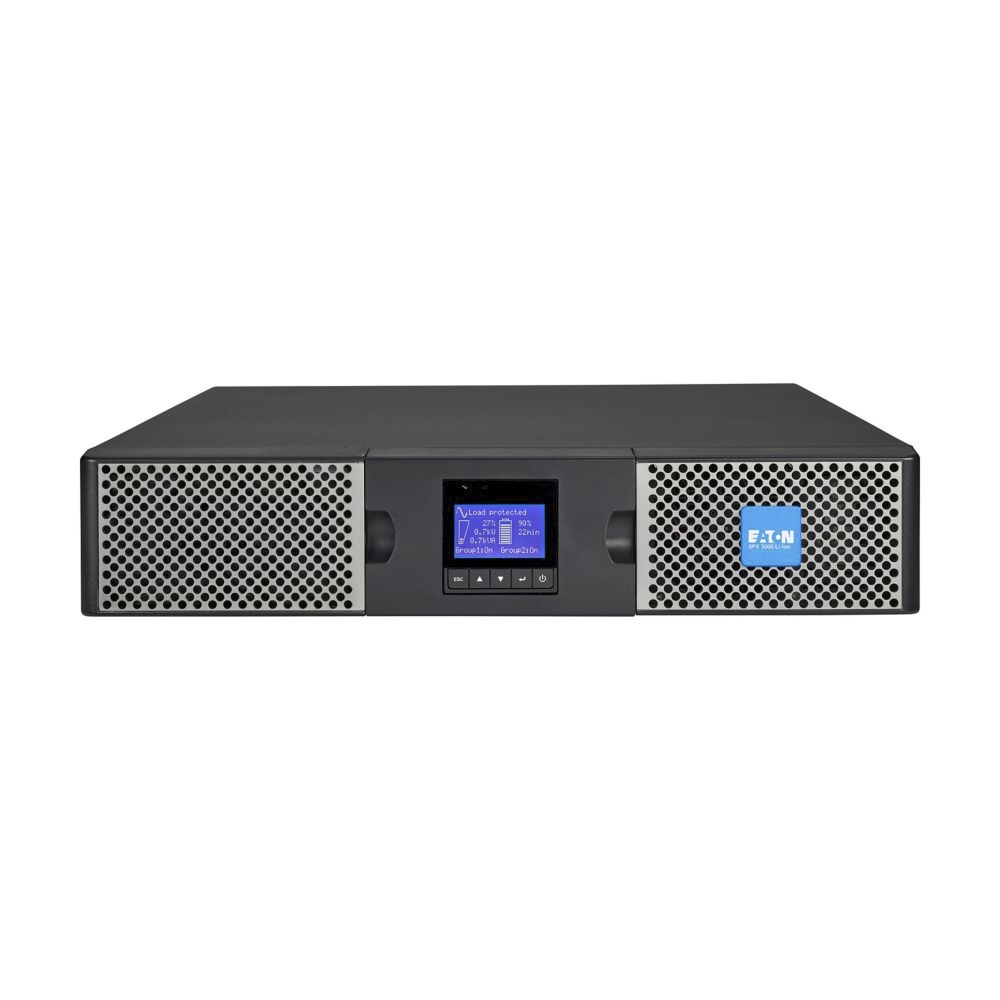 UPS Eaton 9PX Lithium ion, 3000 VA, 2700 W, 120V, Rack2U, input: L5-30P, Outputs: (6) 5-20R, (1) L5-30R, 5yr
