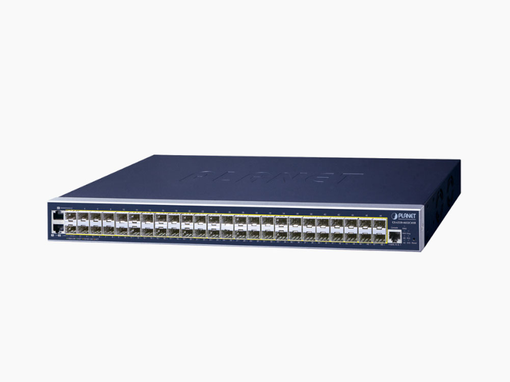 Planet GS-6320-46S2C4XR Switch Administrable L3, 46 puertos SFP 1G, 2 puertos Combo TP/SFP, 4 puertos 10G SFP+