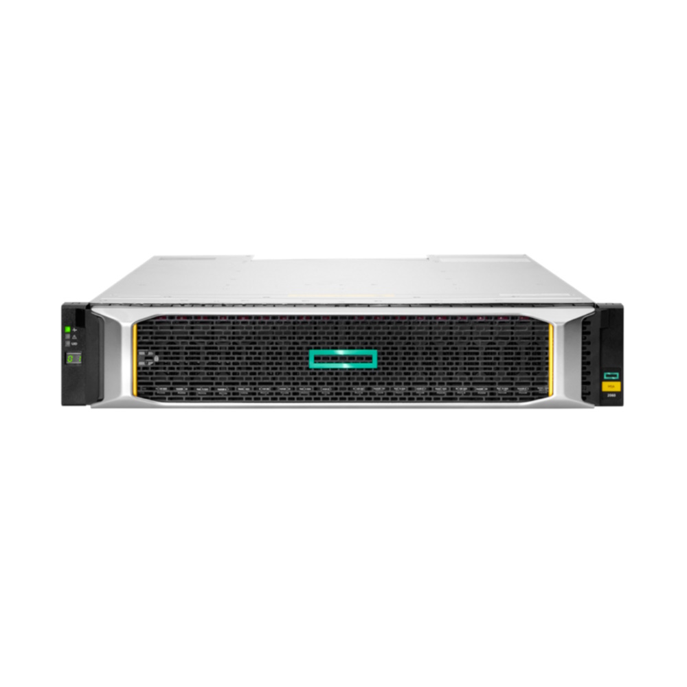 HPE MSA 2062, 10GbE iSCSI SFF Storage, 2x 1.92TB, 2x 580W