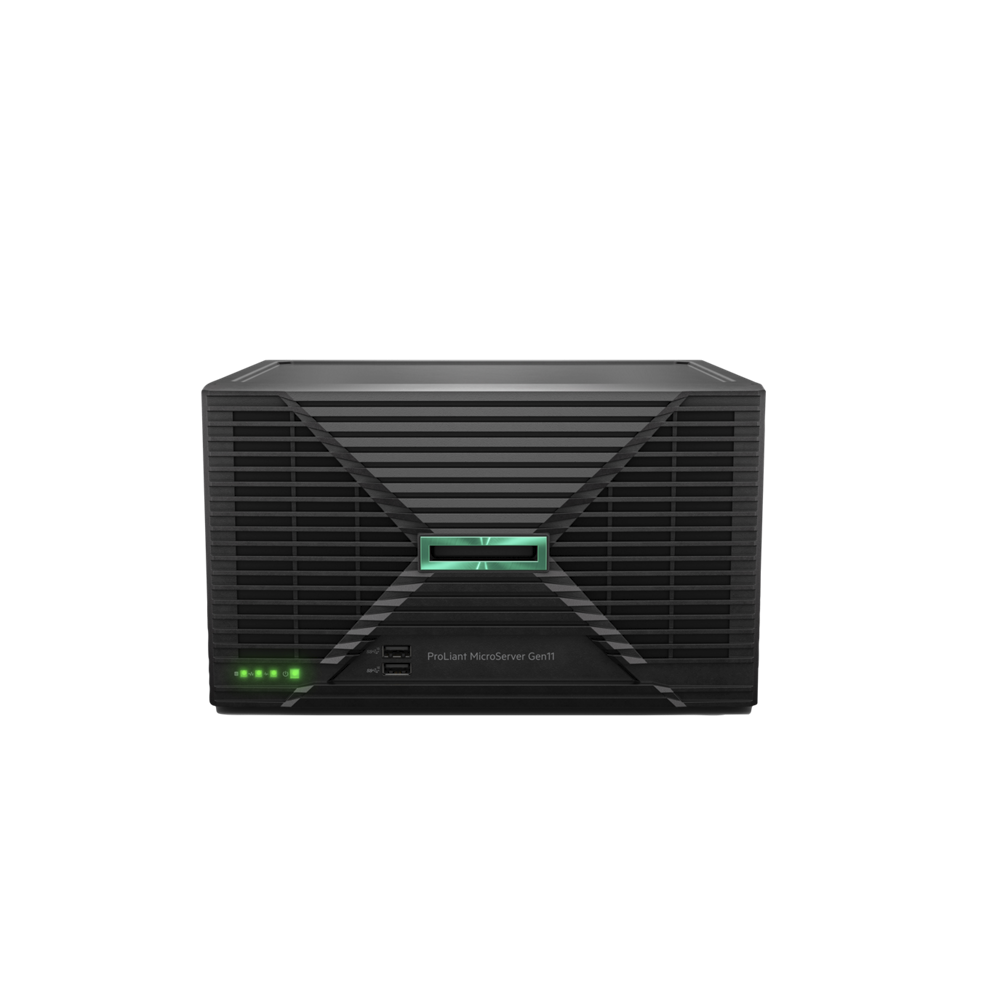 HPE ProLiant MicroServer Gen11, Intel E-2434 4Core 3.40GHz, Ram 16GB, HDD 2x 1TB, Fuente 180W, 1yr
