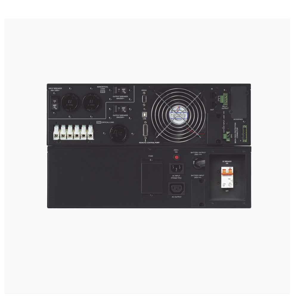 OL10000RT3U UPS CyberPower 10 kVA / 9 kW, Online Doble Conversión, Torre o Rack de 6 UR, Entrada 200 - 240 Vac, Salida 200 - 240 Vac, Terminal Hardwired, Con 3 Tomas NEMA L6-30R - Imagen 2