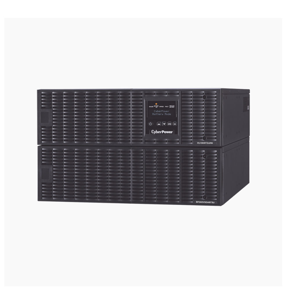 OL10000RT3U UPS CyberPower 10 kVA / 9 kW, Online Doble Conversión, Torre o Rack de 6 UR, Entrada 200 - 240 Vac, Salida 200 - 240 Vac, Terminal Hardwired, Con 3 Tomas NEMA L6-30R