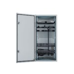 Gabinete Industrial Preconfigurado de Montaje en Pared, Fabricado en Acero Bajo en Carbono, Protección NEMA 4/12 IP66, de 26 UR, Color Gris
