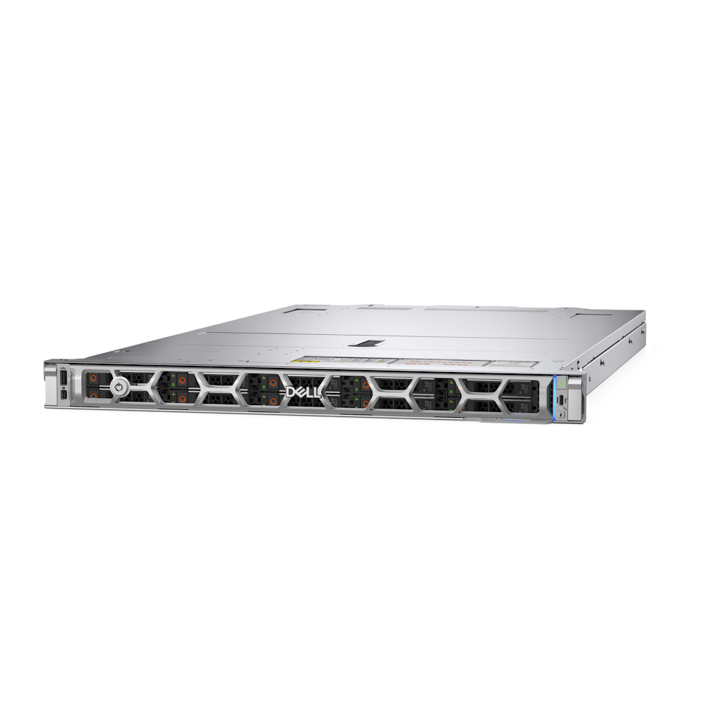 Servidor Dell PowerEdge R470, Intel Xeon 6 Performance 6505P 2.2Ghz 12Nucleos, RAM 32GB, SSD 480GB, PERC H965i, 2 Port 10GbE BASE-T, 2x 800W, iDRAC10, 3yr