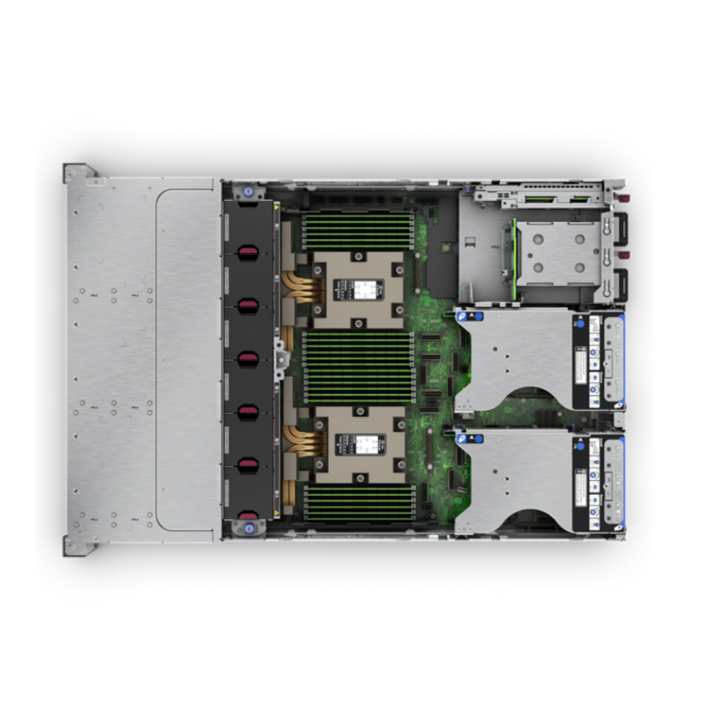Servidor HPE ProLiant DL385 Gen11, AMD EPYC 9124 16 core 3.0GHz, Memoria 32GB, 8 x 2.5", Ethernet 1Gb 4-port BASE-T, Fuente 800W, Controlador MR408i-o, W3y - Imagen 3