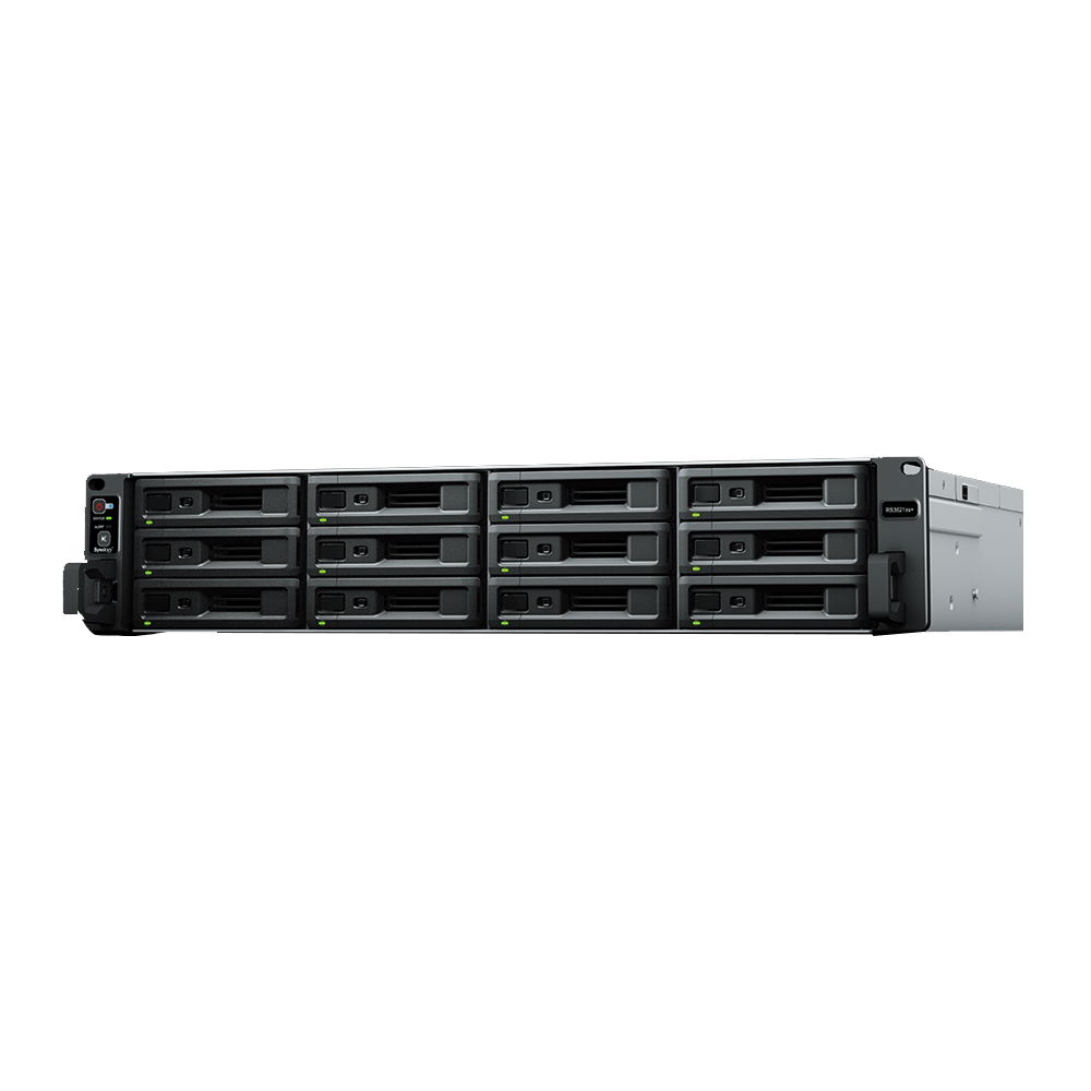 Synology RackStation RS3621xs+ Xeon D-1541 8 núcleos, Ram 8 GB, 12 Bahías, Hot Swap, Garantía 5 años.