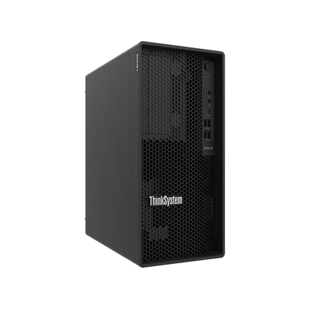 Servidor Lenovo ThinkSystem ST45 V3, AMD EPYC 4124P 4 Core 3.8GHz, Ram 16GB, HDD 2TB, Fuente 300W, 1yr