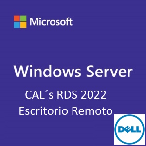 CAL´s Paq. 5 User CAL RDS (escritorio remoto) Windows Server 2022, incluye llave. Servidores Dell