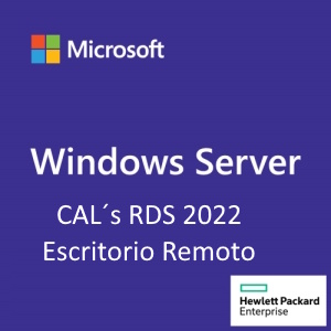 CAL´s Paq. 5 User CAL RDS (escritorio remoto) Windows Server 2022, incluye llave. Servidores HPE